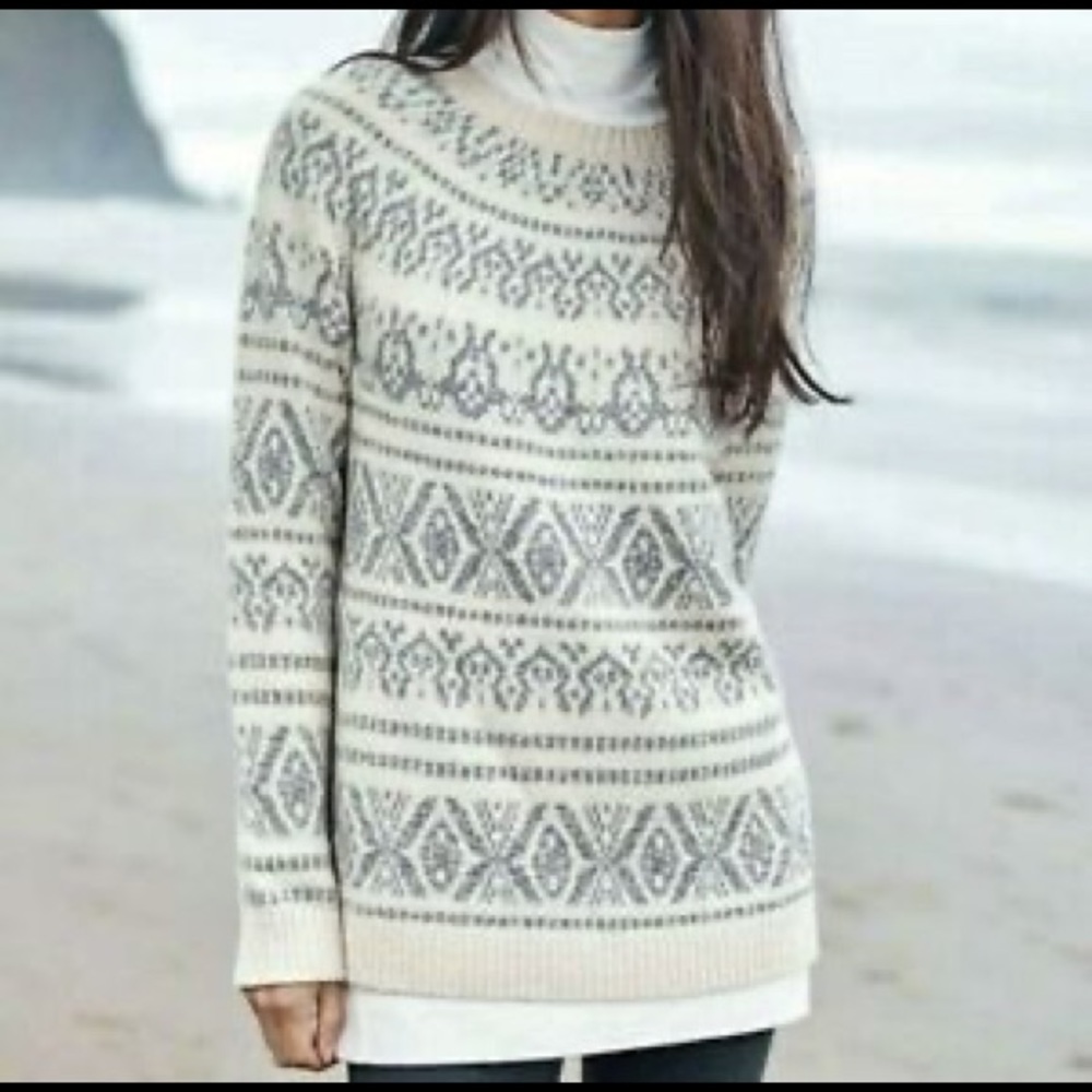 J.JILL All Over Fair Isle Nordic Sweater 2x
